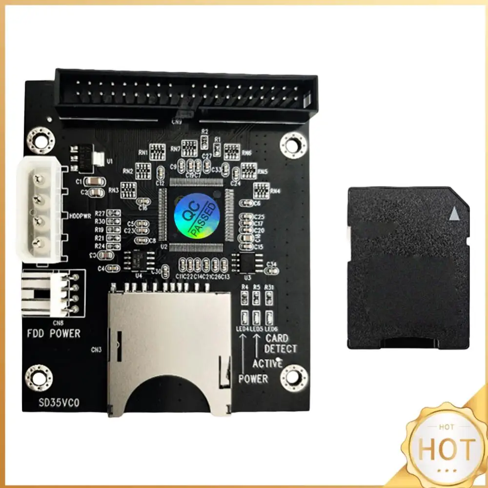 SD Memory Card To 3.5inch 40Pin IDE Hard Disk Drive Adapter 40Pin Male IDE Adapter Card Support for Dos Linux Windows