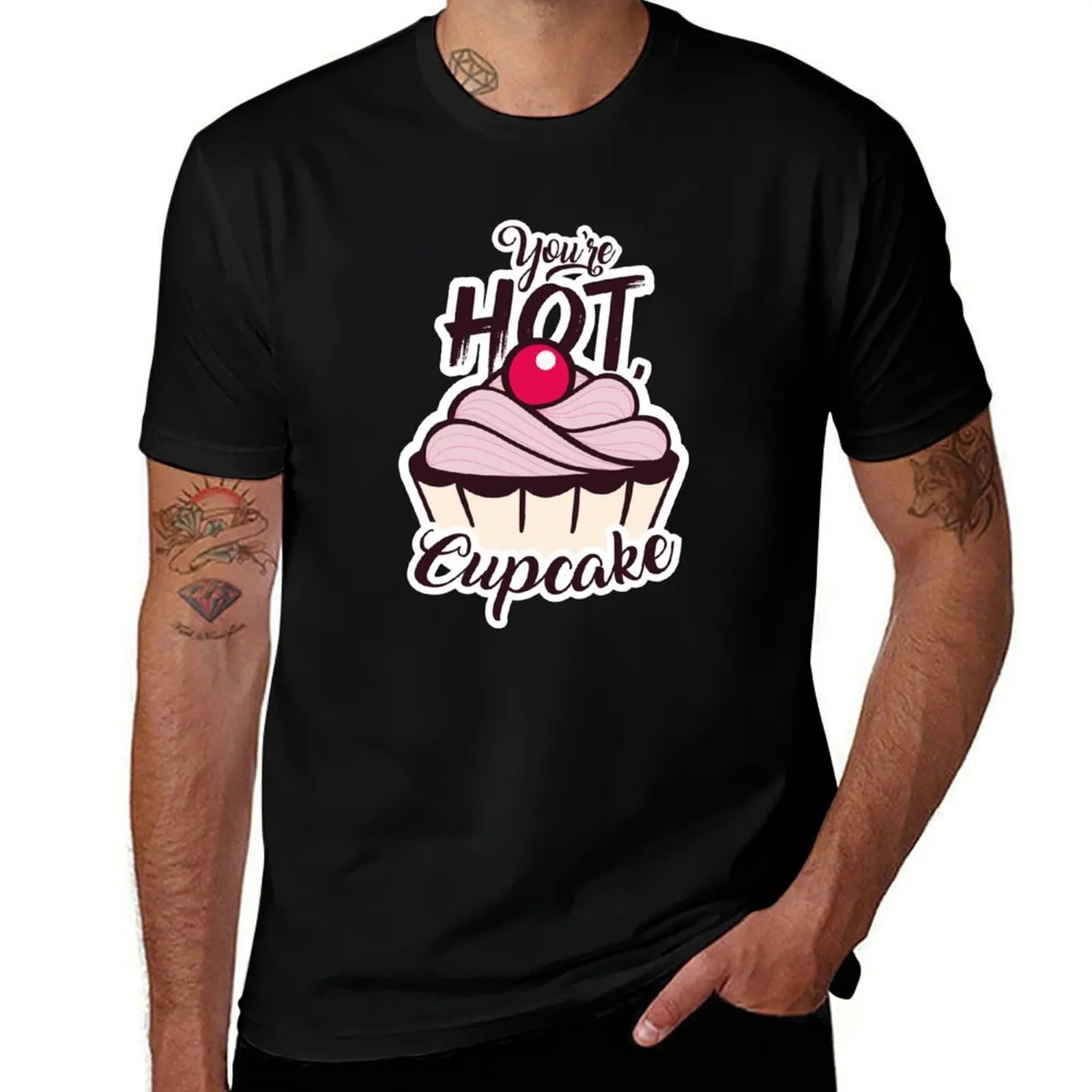 Hot Cupcake T-Shirt Outdoor Work Short Sleeve Top T-Shirt
