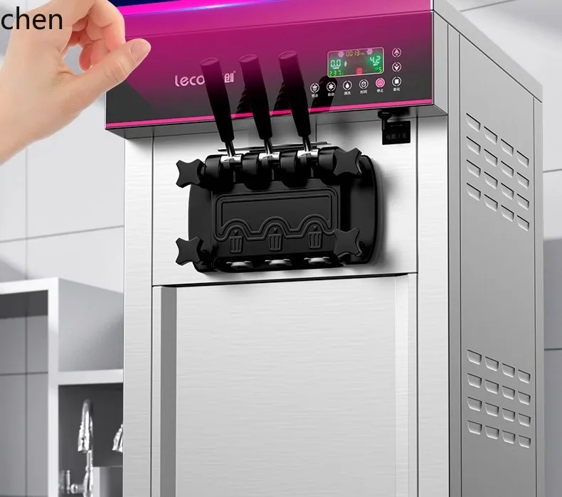 

HTT ice cream machine, vertical , small automatic milk syrup cone ice cream machine