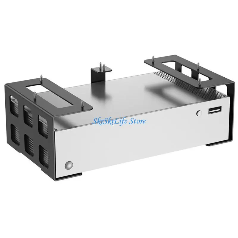 

E65E Space Saving Under Desk Mount Bracket For MINI Computer & Entertainment Devices