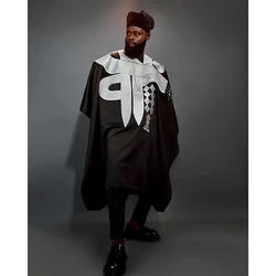H&D African Clothes for Men Bazan Trads Wears Robe Shirt Pants 3 PCS Set Embroidery High -quality embroidery wedding dress