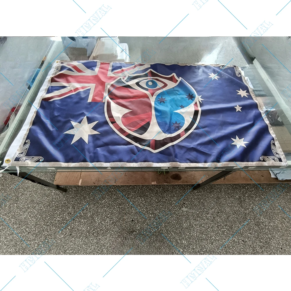 Tomorrowland Flag with Australia Flag Banner 3x5ft