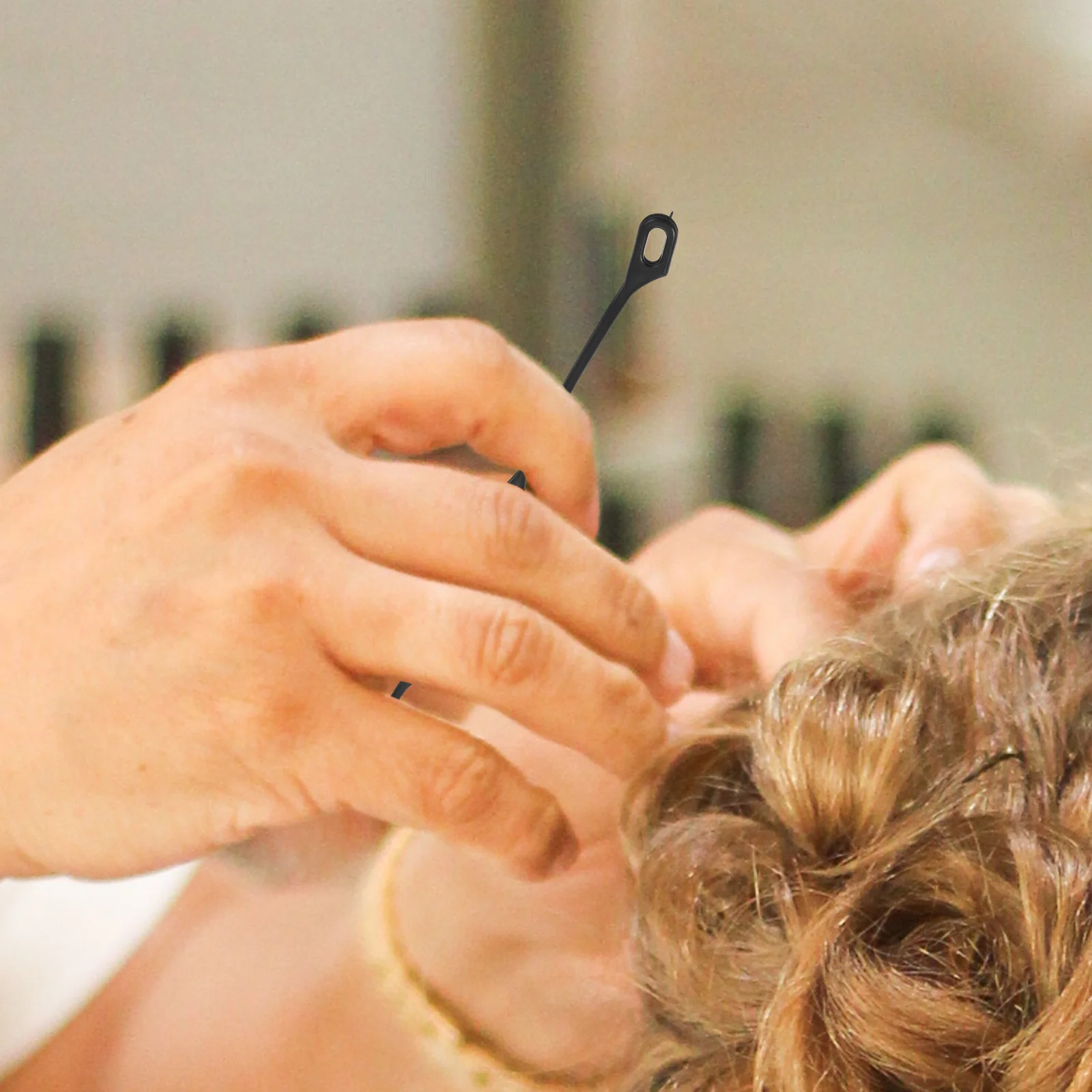 

30 шт., набор инструментов для укладки волос, портативный инструмент для изготовления булочек, инструмент для плетения дредов, прическа, прическа, многоразовые пластиковые иглы для волос