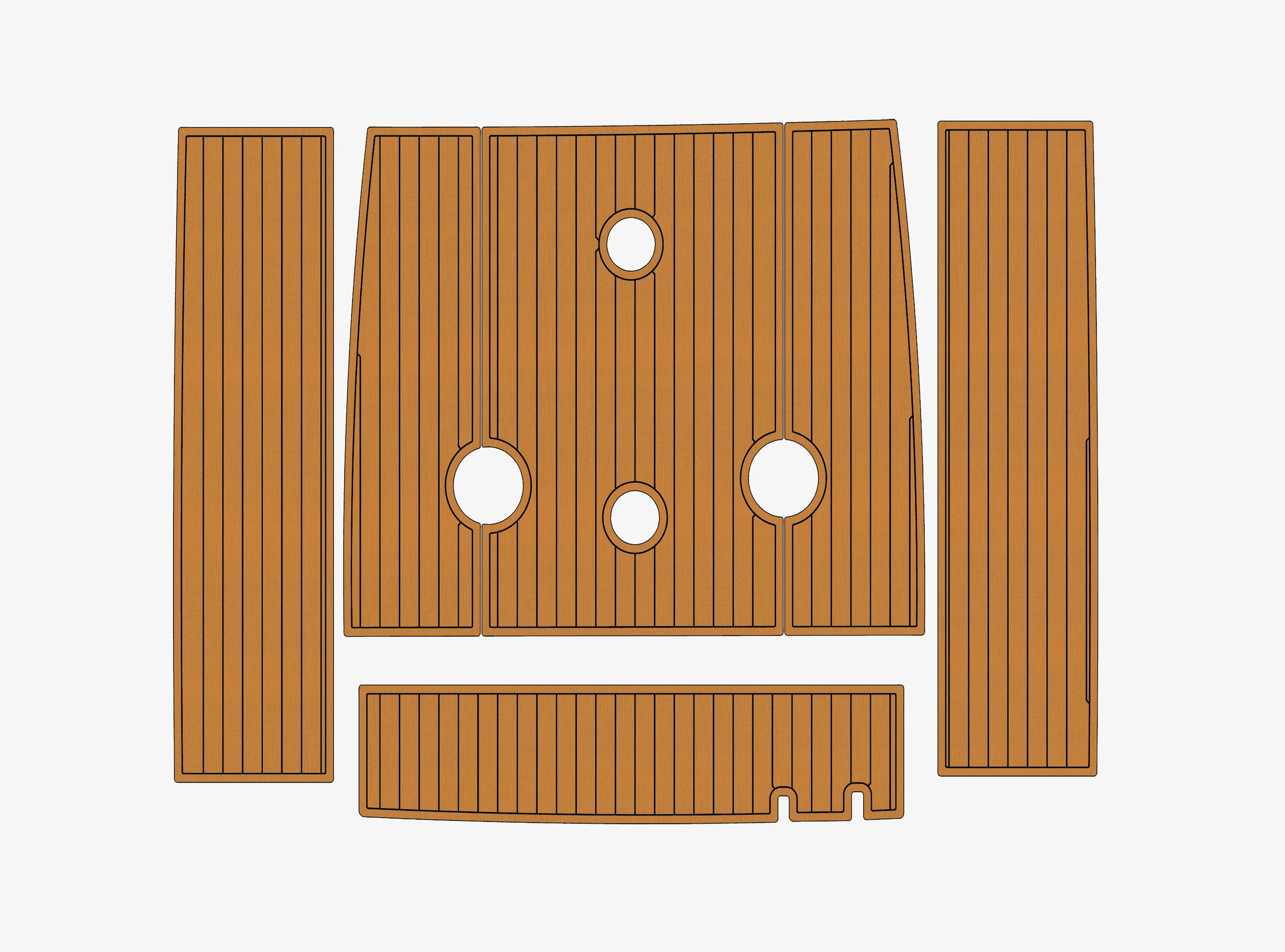 

Противоскользящее самоклеящееся покрытие из ЭВА под тик 6 мм для палубы лодки, для кокпита яхты Wellcraft 22 1996 года, прочный морской пол