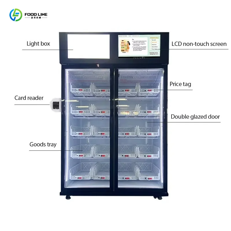 FL Industrial Vending Machine Double Door Weight Sensor Technology Weight Sensing Smart Machine for Office Supplier Customized
