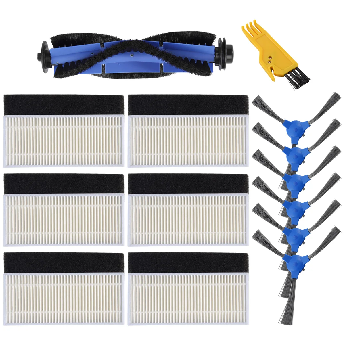 Replacement Kit Compatible Eufy Robovac 11S Robovac 30 Robovac 30C Robovac 15C Robovac 12 Accessories,Vacuum Filters,Side