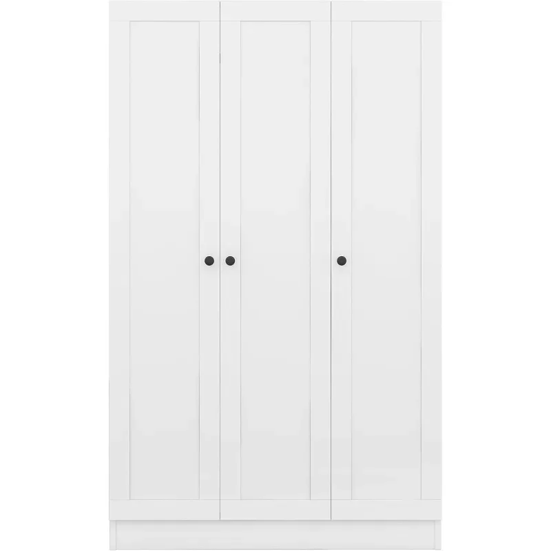 Armoire autoportante avec wers de proximité et armoires supérieures, armoire autoportante avec rail et étagères, rangement pour vêtements, moderne, 3 portes