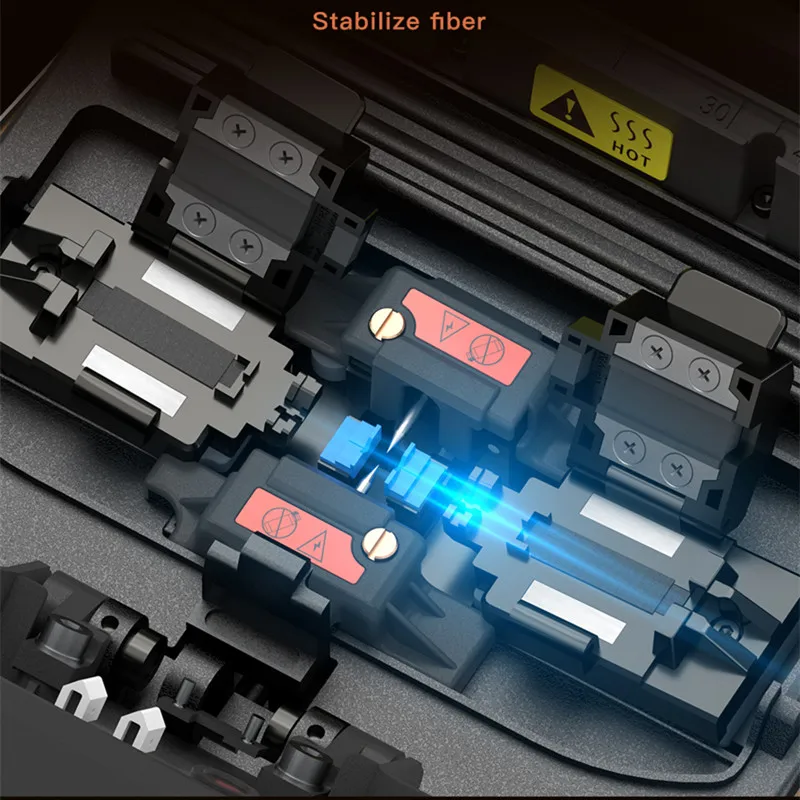 JILONG KL-520 Fibra Óptica Fusão Splicer 4 Motors Núcleo Óptico Soldador Splicing Máquina VFL OPM Tool Kits