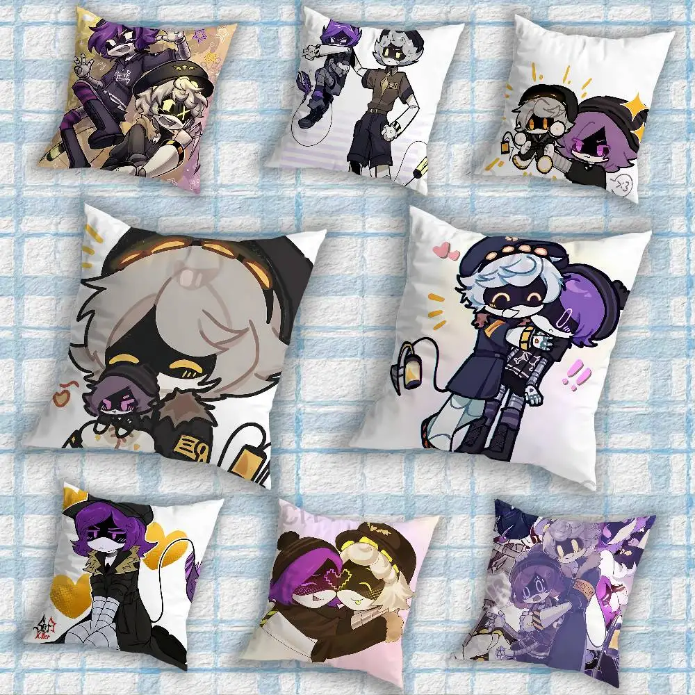 

N Murder Drones hot Uzi Doorman Pillow Case Office Cushions Suitable For Sofa Car Bedroom Decorative Cushion Cover