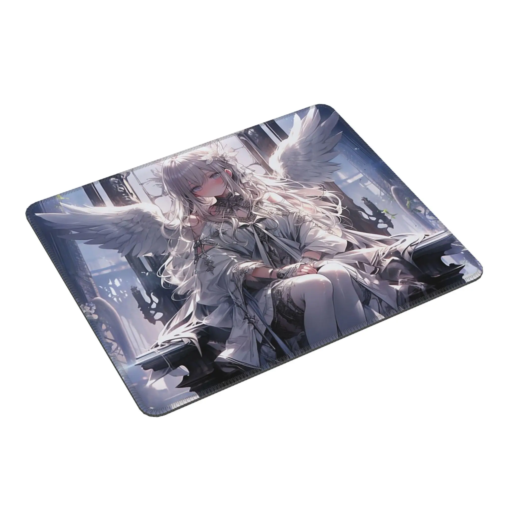 Dreamy Angel Girl Anime Mouse Pad Computer Keyboard Mouse Mat Gaming PC Laptop Desk Mat Office Table Mats