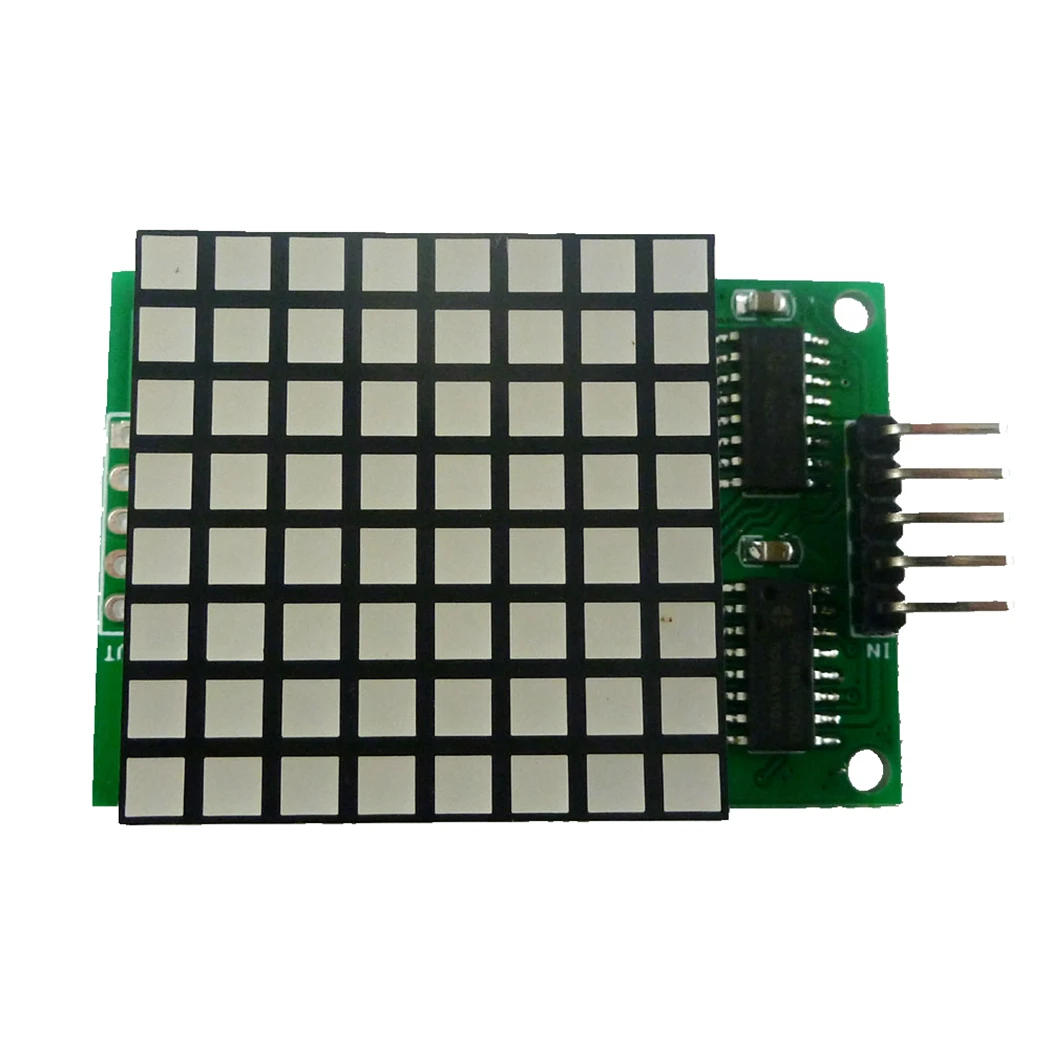 8x8 Square Matrix Red LED Display dot Module 74hc595 Drive for Arduiuo  PRO MEGA2560 DUE raspberry pi