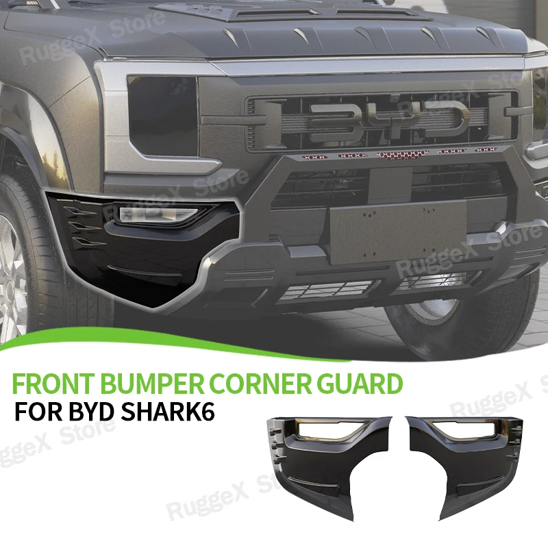 

Front Bumper Corner Guard For BYD Shark 6 ABS Material Anti-scratch Bumper Corner Protector Exterior Upgrade Auto Accessories