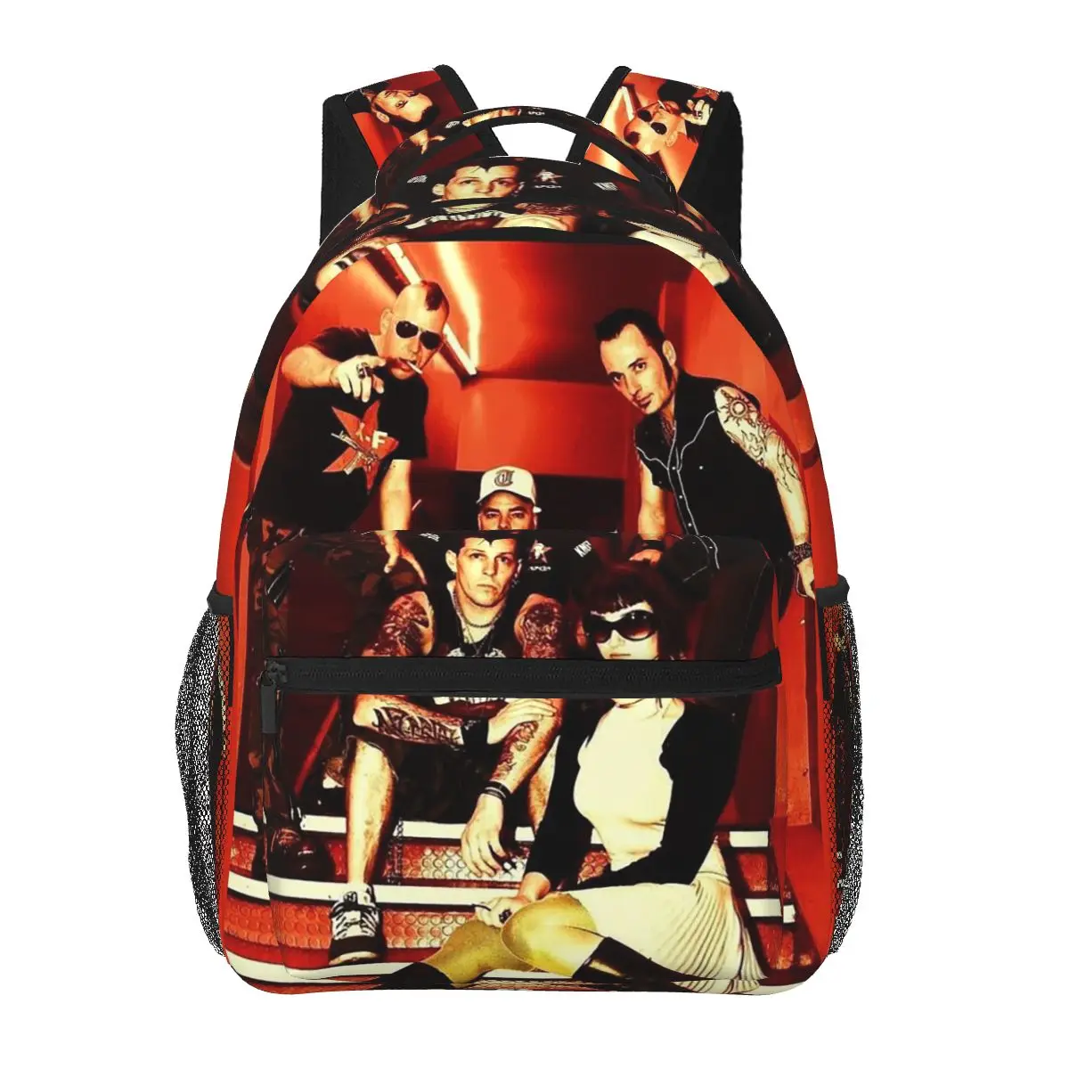

Rock Band Kmfdm Tour 97 Printed Student Backpack School Bag Hiking Travel Daypack for Men Women Fashion Bookbag Shoulder Bags