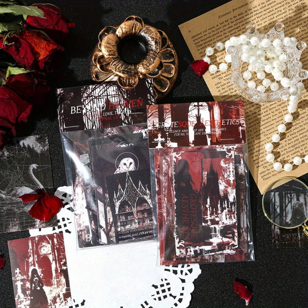 2 Pack 50 Sheets Gothic Sticker Set, Dark Aesthetic Decals for Journaling, Scrapbooking & DIY Crafts