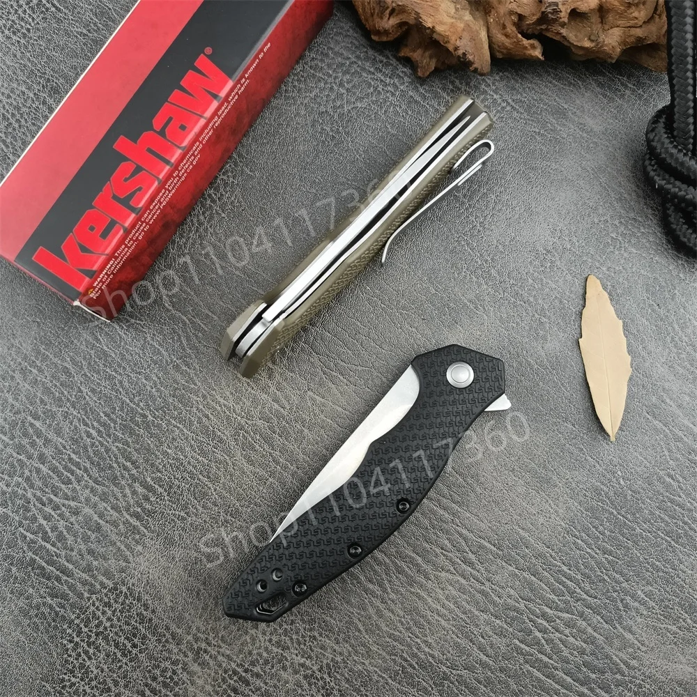 Outdoor Pocket Knife KS 1845 Fodling Knife 8Cr13Mov Blade Nylon Glass Fibre Handle EDC Survival Camping Hiking Hunting Tools