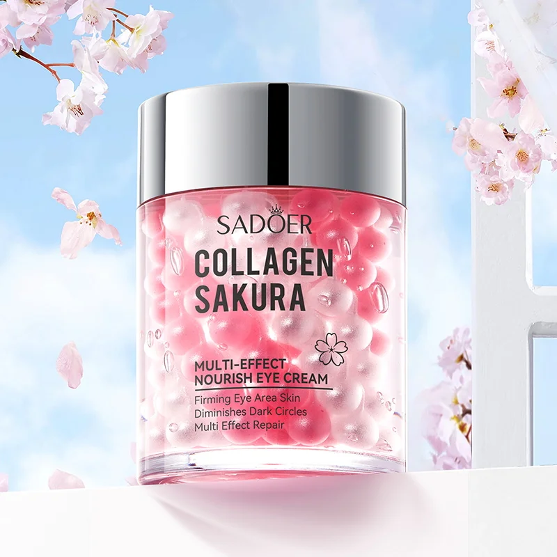 SADOER Sakura Eye Cream Anti Dark Circles Wrinkles Moisturizing Hydrating Anti-aging Creams Eyes Skin Care