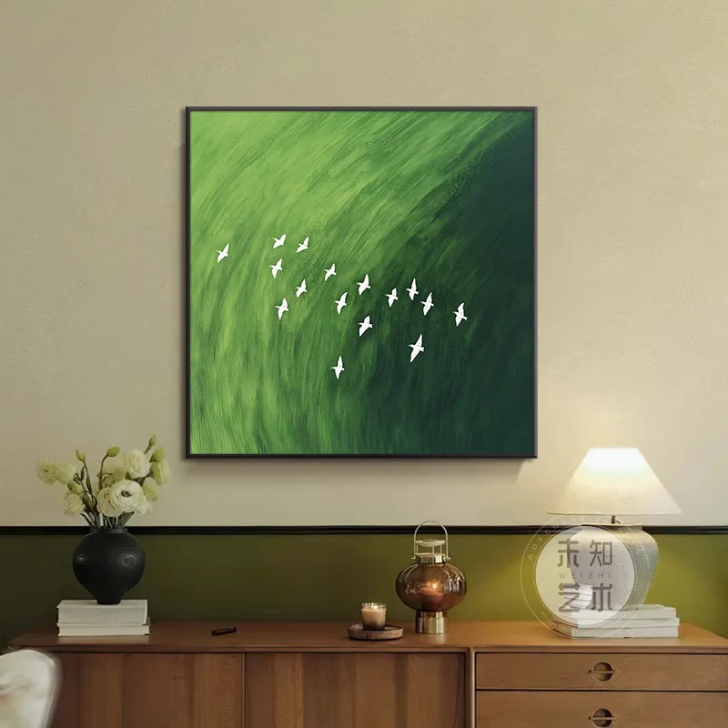 

Листы, декоративные картины, аксессуары для комнаты, художественная роспись, украшение на стену, картина, оазис, домашние постеры, тканевый плакат