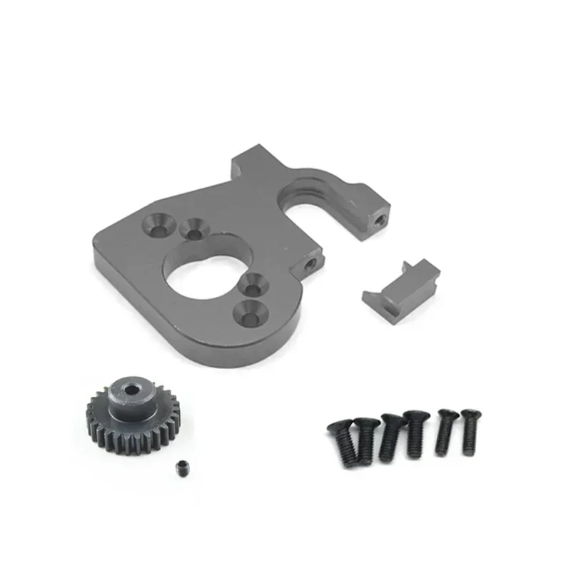 RC Car Motor Mount Holder with Motor Gear for Wltoys 144001 124019 124018 RC Spare Parts Upgrade Accessories