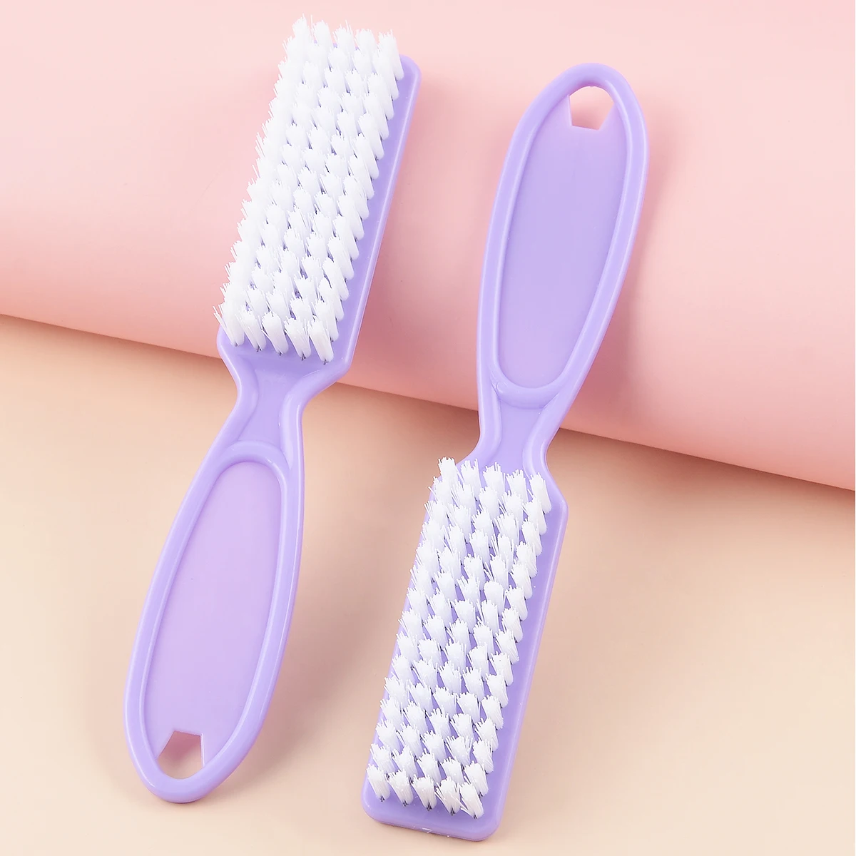 2pcs/lot Nail Art Brush Big Size Cleaning Brush Remove Dust Polishing Powder UV Gel Long Handle Cleaning Brush Nail Art Tool