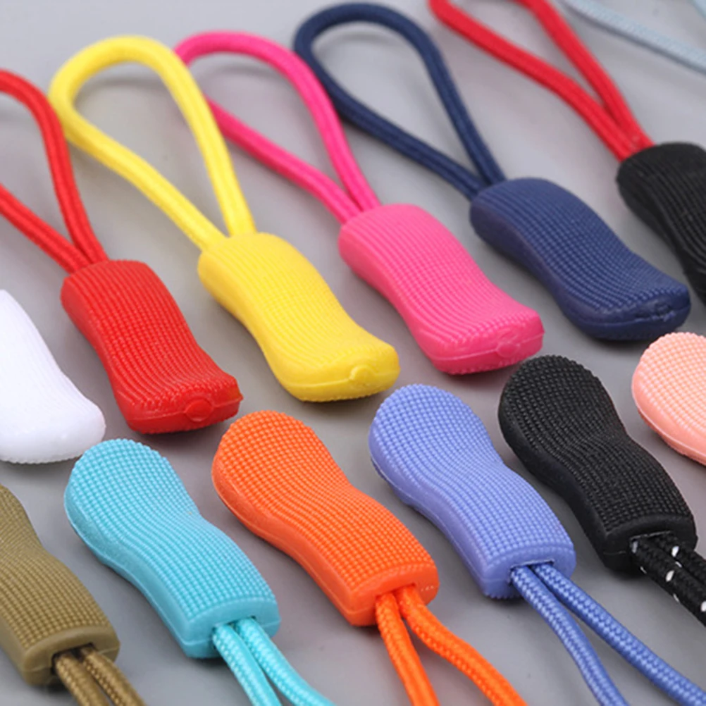 

50Pcs Zipper Pull Rope Sturdy Fastener for Garments Backpacks Travel Bags Convenient Zipper Pull Head Replacement Accessory