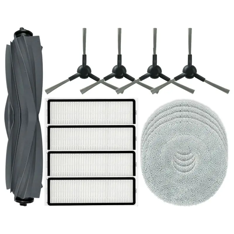 A27F-For Dreame L10s Pro Gen 2 Robot Vacuum Cleaner Parts Main Side Brush Mop Filter Replacements
