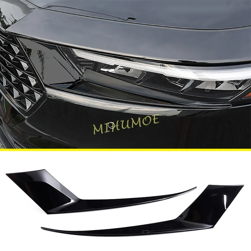 

Глянцевая черная накладка на фару автомобиля для Honda Accord 11 2023 2024 2025, аксессуары