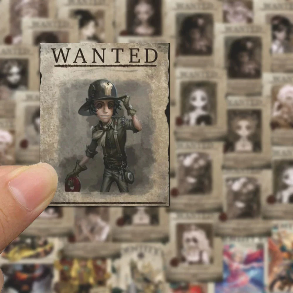 10/30/64pcs Horror Game Identity V Character Wanted Poster Stickers Anime Figure Grace DecalsDIY Luggage Skateboard