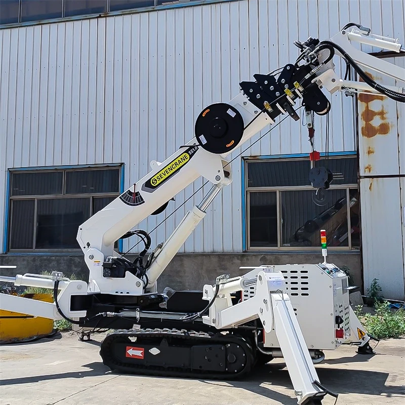 تصميم جديد Spyder Cranes البناء الصغير العنكبوت رفع رافعة 5t رافعة زاحفة صغيرة