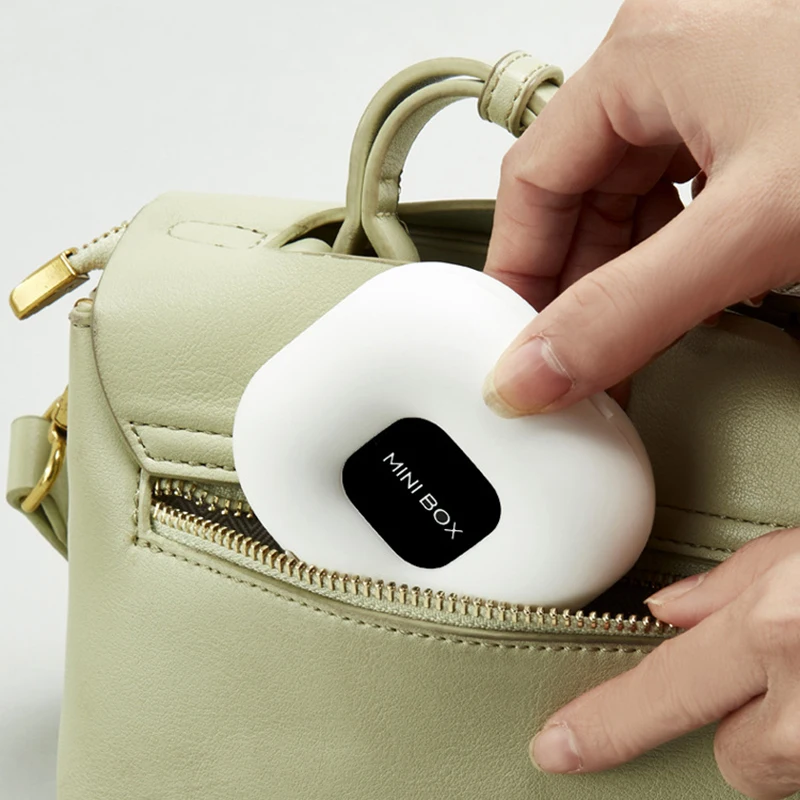Mini portatile moderno con corda sospesa Mini scomparto anti smarrimento Scatola di immagazzinaggio sigillata a ribaltamento Scatola di immagazzinaggio per medicinali di grande capacità