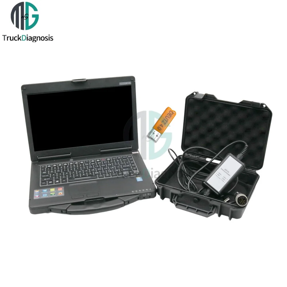 for DEUTZ Key Dongle Diagnostic Kit with Laptop EMR Communicator for Deutz Decom SerDia 4.0 Level6 Deutz Diesel Diagnostic Tool