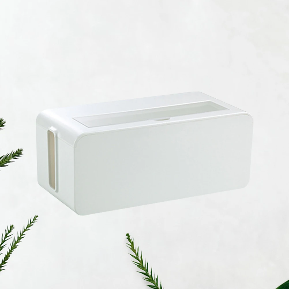 

Strip Cable Management Box Plastic Socket Organizer Cable Storage Case Household Supplies Cord Organizer Cord Hider Box for