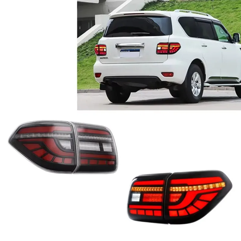 

Оптовый продавец Zhengwo Nissans Patrol Y62 2008-2019 Системы освещения Задний фонарь поворота Тормозной сигнал Задние фонари Модифицированные аксессуары