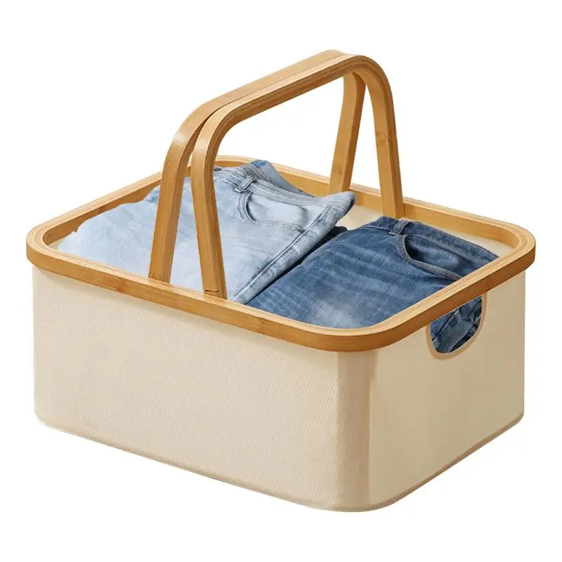 

Cloth Storage Basket Ood Handle Clothes Storage Basket Storage Baskets For Shelves Large Basket Clothing Washing Basket Oxford