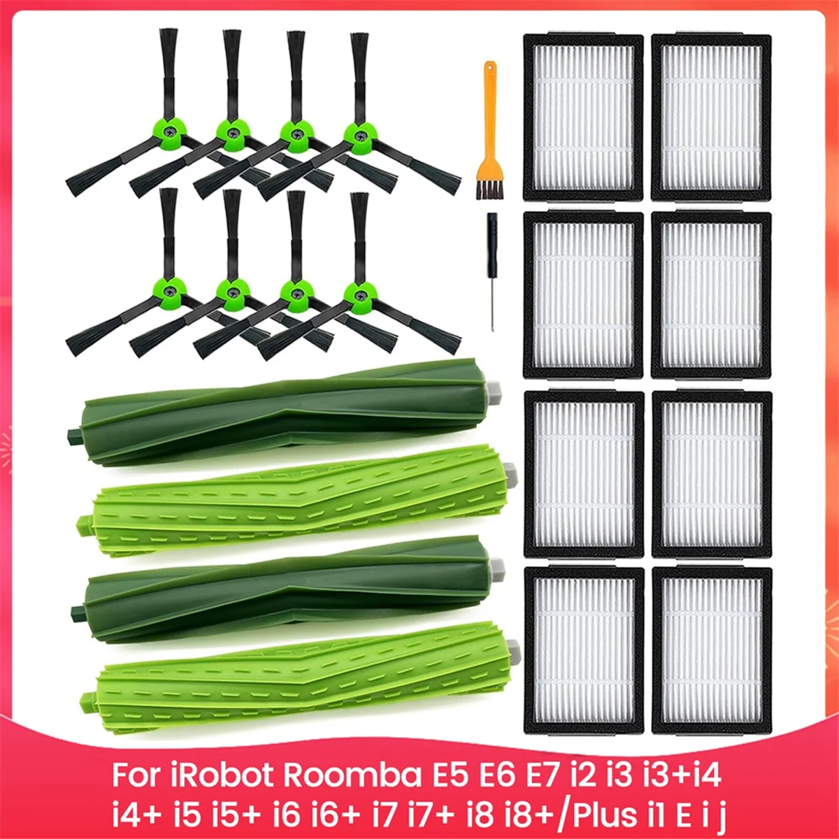 BFYL-For IRobot Roomba E5 E6 E7 I2 I3 I3+I4 I4+ I5 I5+ I6 I6+ I7 I7+ I8 I8+/Plus I1 E I J Series Robot Vacuum Parts