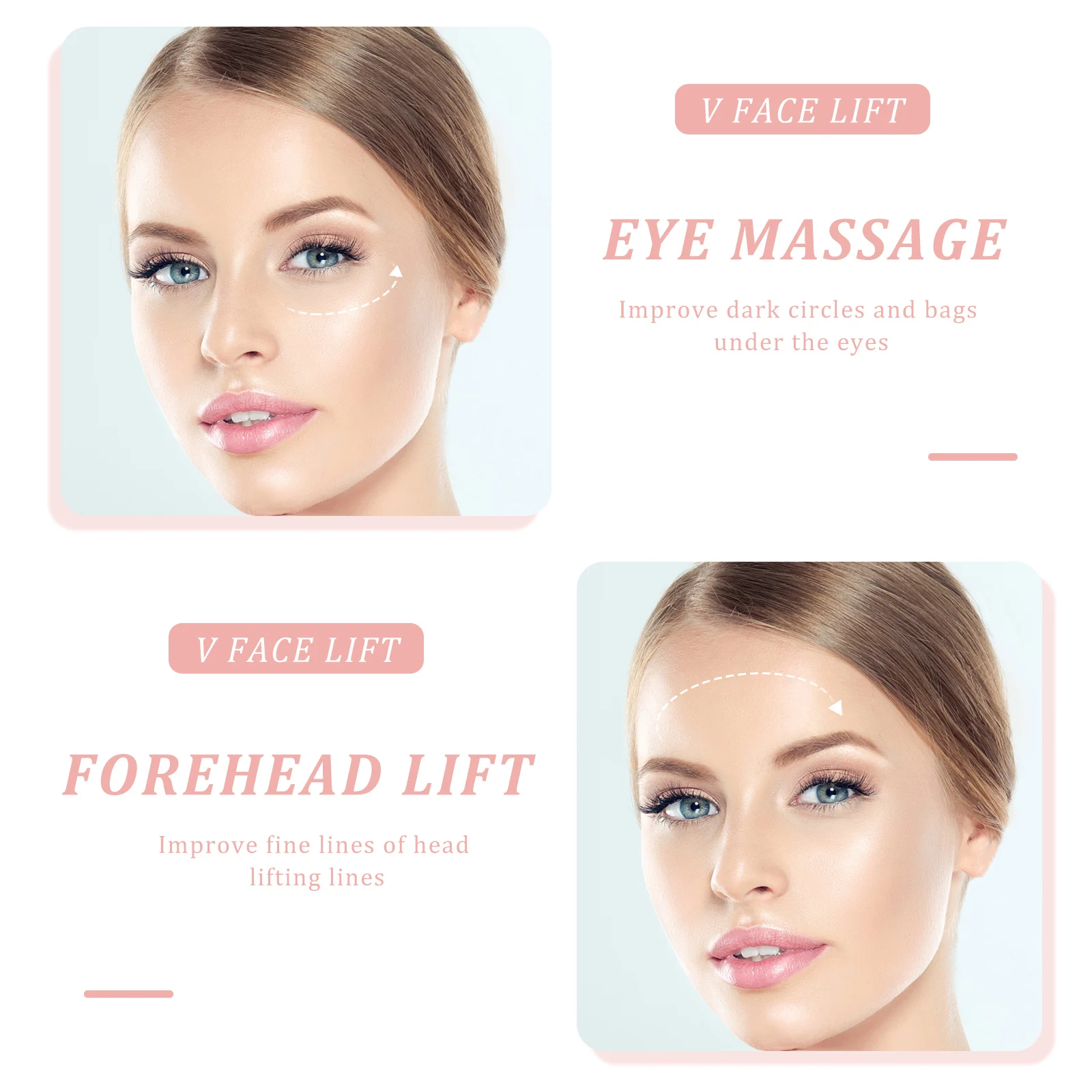 

1Pcs Face Roller Massager Facial Beauty Tool Handheld Durable Safe Skincare Relaxation Home Use Handheld Massager