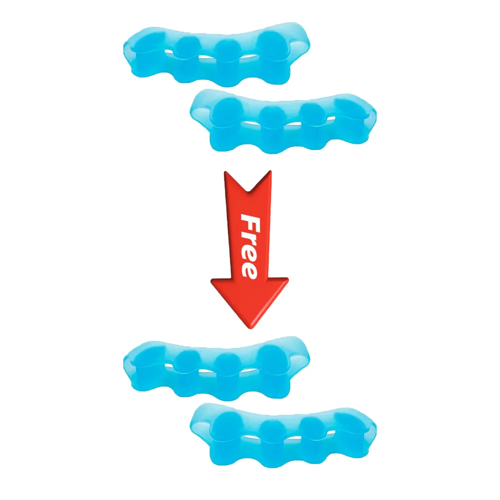 1Pair Soft Silicone Toe Separator Cushion Portable Household Foot Relief Protective Accessory For Toe Spacing