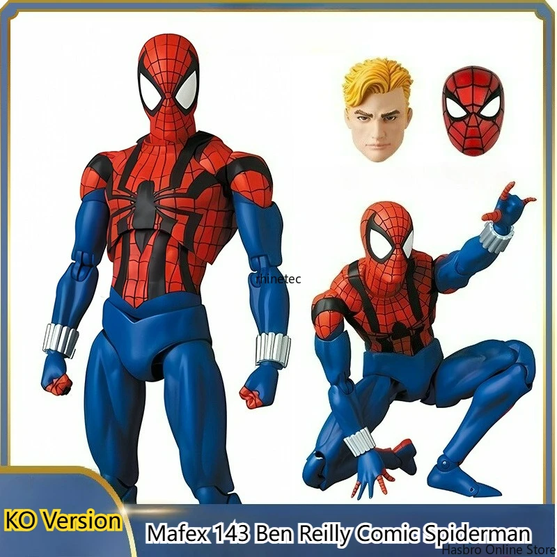 

CT Toys MAFEX143 Ben Reilly Comic Figure Miles Morales 2099 Spider-man Action Figure Toys Kids Gift (KO Version)