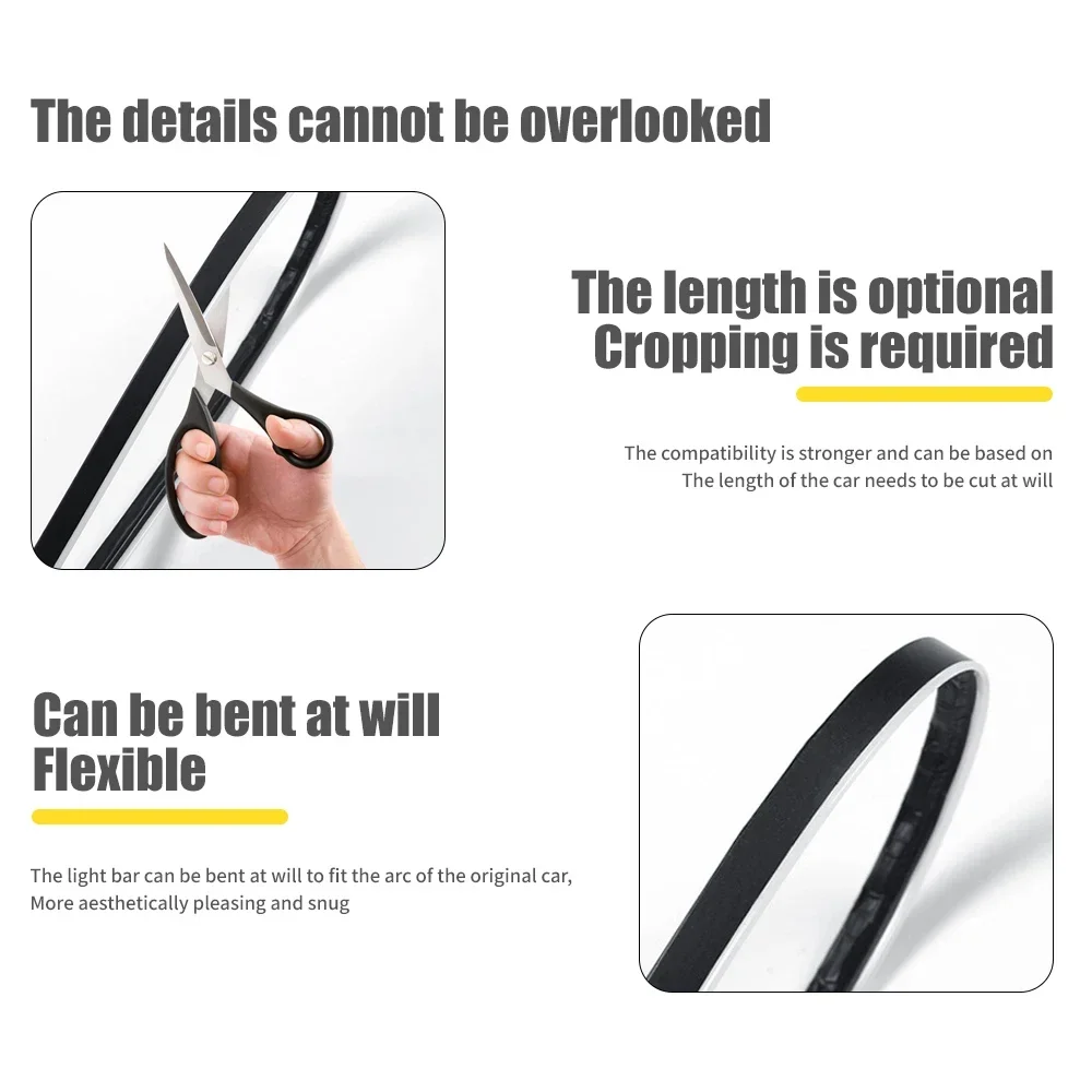 Streamer a colori Luci ambientali per auto Interfaccia USB RGB Telecomando/Controllo vocale Luce al neon per auto Kit striscia decorativa per interni