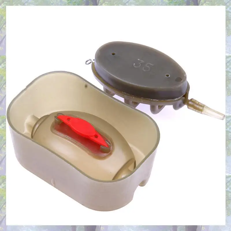 Plastic Inline Method Feeder Fishing Accessories 4 Feeders Mould Set Carp Fishing Sinker Fishing Trough Pesca 15G 20G 25G 35G