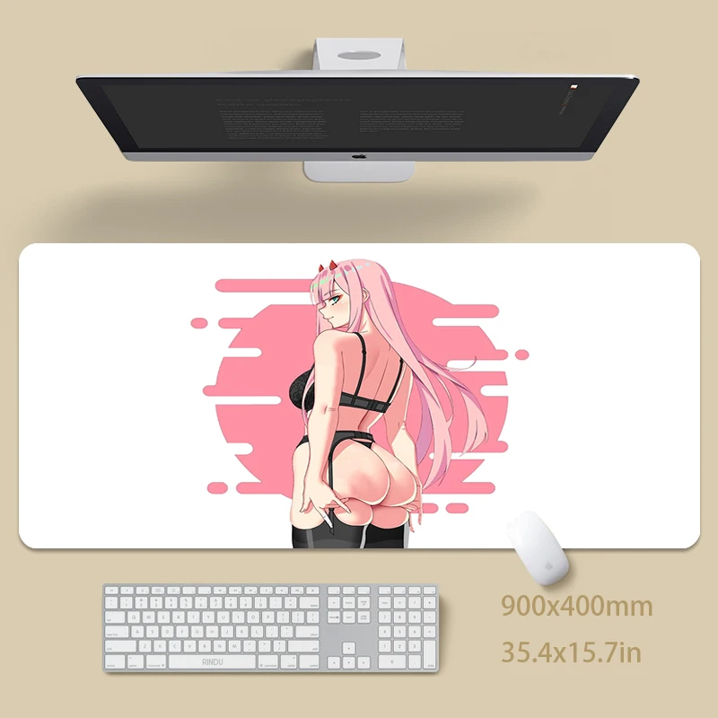 

Zero Two Gaming Mousepads Desk Rug Gamer Mousepad Large Mouse Mat Desk Pads Keyboard Mats Design Mouse Pad