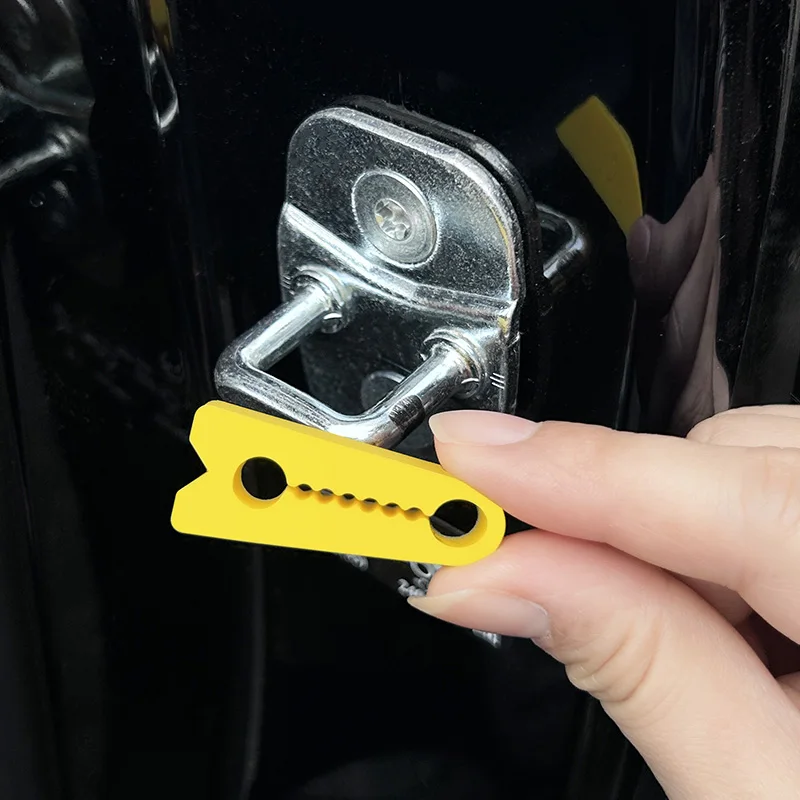 For Car Door Lock Buckle,Silicone Protect Cover Shock-absorbing buffer pad Kit,Door Closing Noise Reduction Anti-collision Cover