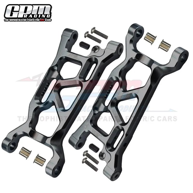 Brazos inferiores delanteros de aluminio GPM para LOSI 1/10 Lasernut Tenacity Ultra 4 Rock GPM parte LOS234016 LU4055
