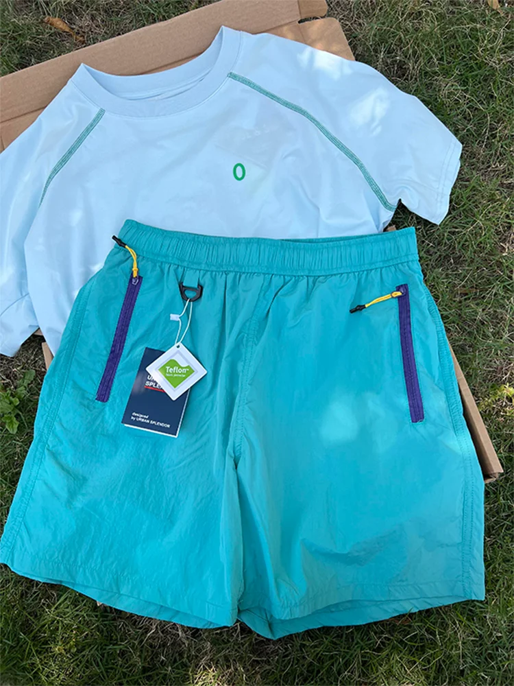 

Qui Dry Ice Silk Running orts Men's Outdoor Mountain Series Five-Quarter Length Casual Pants Summer Sportswear