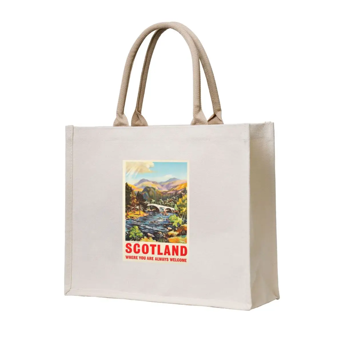 

Railway Poster Scotland Tote Bag sacs de shopping Shopping bags great bag supermarket folding bag