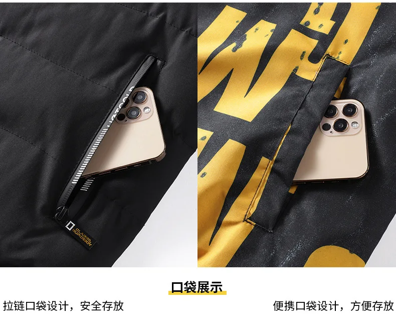 Men's Winter Thickened Cotton-Padded Jacket Double-Sided Wearable Cold-Proof Large-Sized Fashionable Trendy Outerwear