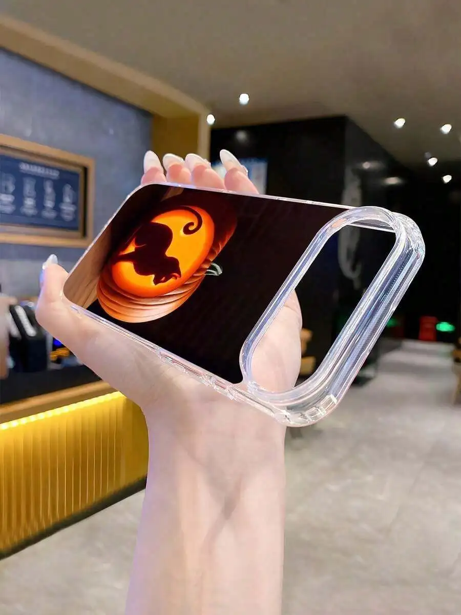 

Halloween Pumpkin Cat Print Magnetic Shockproof Phone Case For iPhone 17 16 15 14 13 12 11 S25 S24 S23