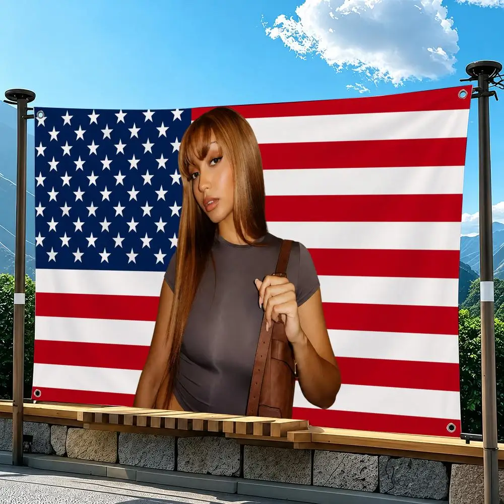 P-PinkPantheress Singer Flags Flag Suitable For Party Club Outdoor Interior Wall Art Decoration Banner Gift