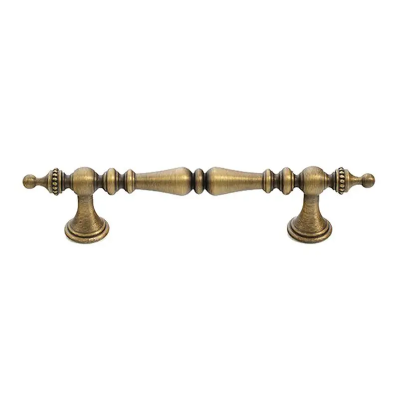AEE2-Antiques Brass Cabinet Handles Crown Shape Bronze Furniture Bedroom Wardrobe Door Pulls Kitchen Shoe Box Drawer Knobs