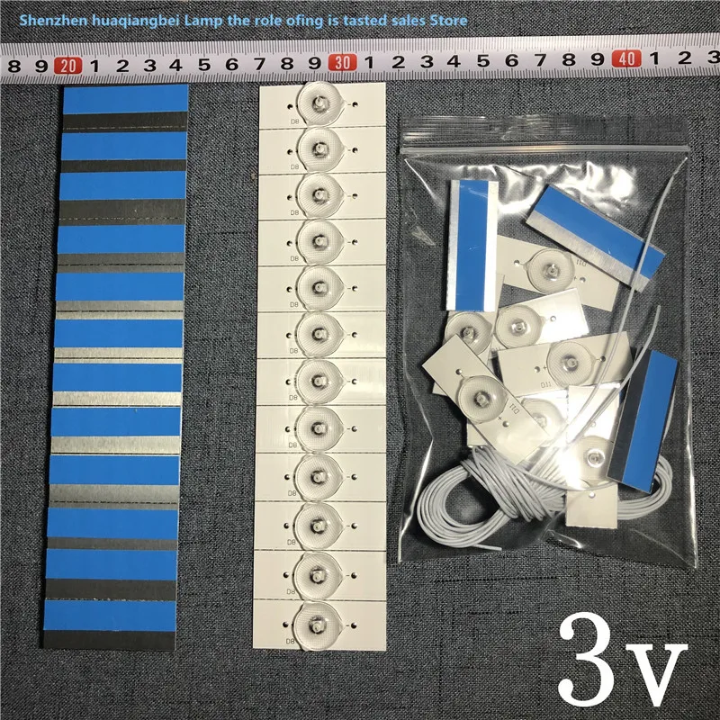 3v smdランプビーズ,LEDテレビ修理用の光学レンズ付き,ls48h310g 100% (d) LE48D8-03,30348008220