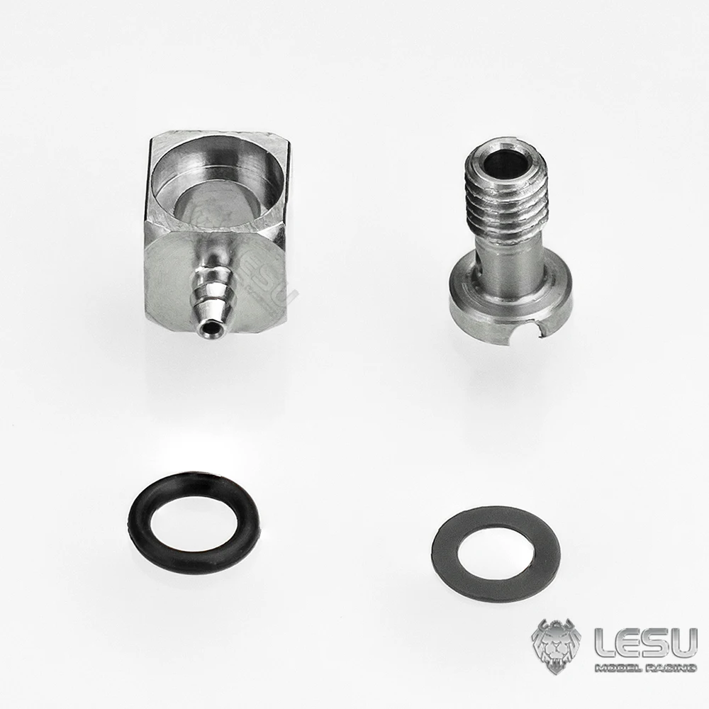 LESU-Buse M3 en acier inoxydable pour tuyau d'huile hydraulique, 2-1mm, RC 1/14 1/12, camions à benne basculante, EbLoader, véhicules de construction